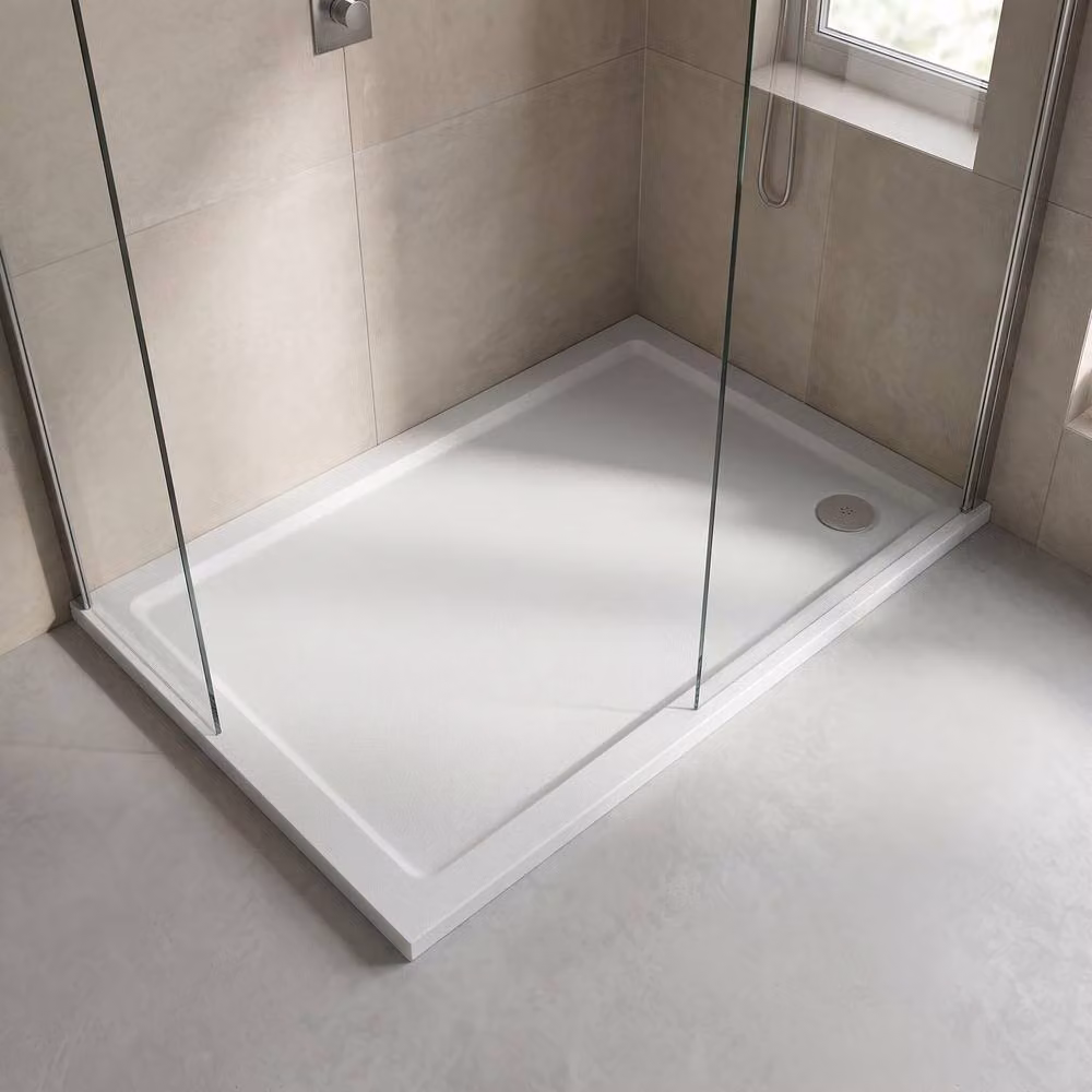 Balterley Premium Slip Resistant Rectangular Shower Tray, White, W: 120 cm, D: 80 cm – 2