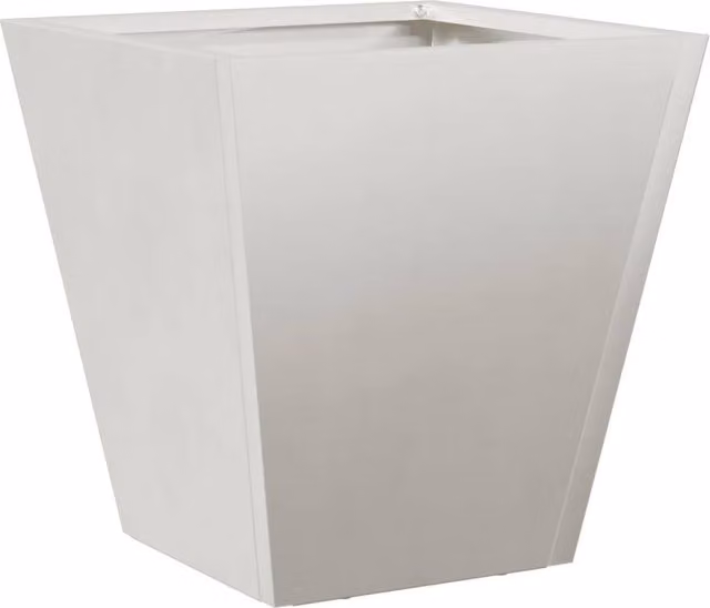 Berkfield Home Stainless Steel Garden Planter Tub in Silver, W/D/H: 30 x 30 x 30 cm