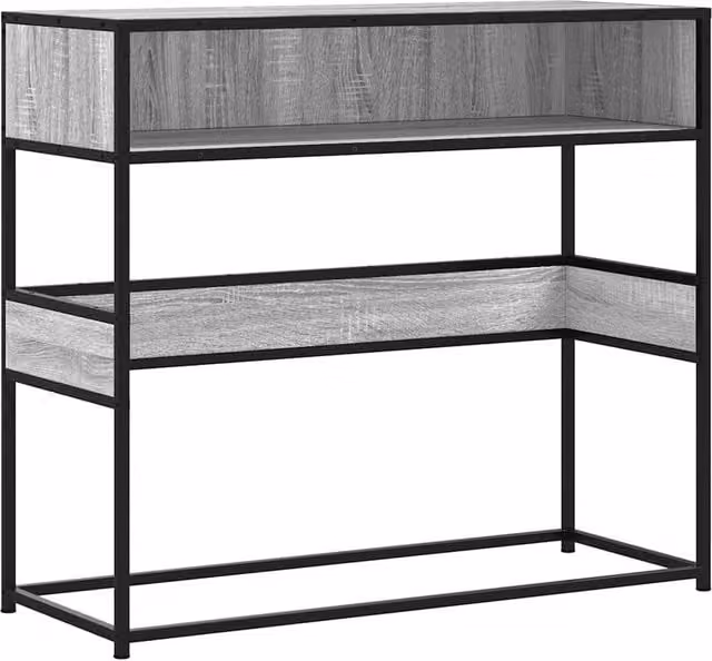 Berkfield Home Grey Sonoma Console Table, W/D/H: 90 x 35 x 80 cm