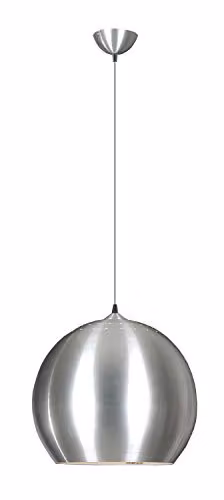 Netlighting Penta Dome Pendant Ceiling Light in Grey and Silver Metal, Diameter: 35 cm