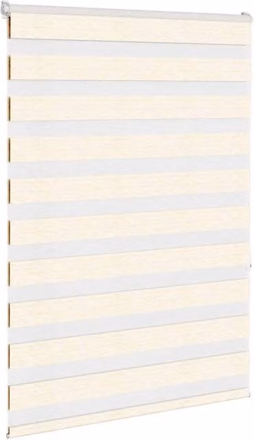 Berkfield Home Elegant Zebra Blind in Marble Beige, W: 110 cm, H: 150 cm