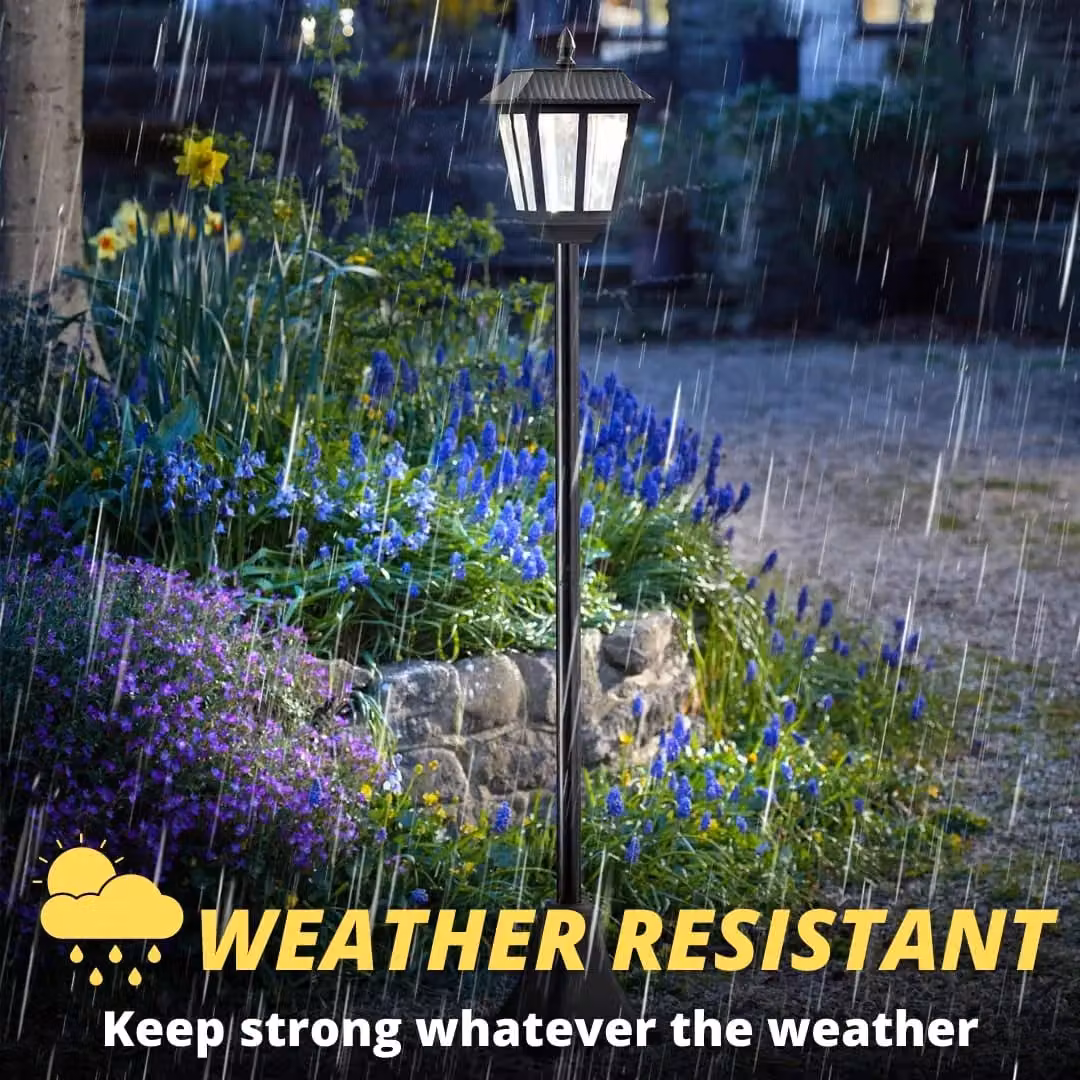 Marco Paul Black Steel Solar Powered Victorian Lamp Post, Height: 170 cm – 4