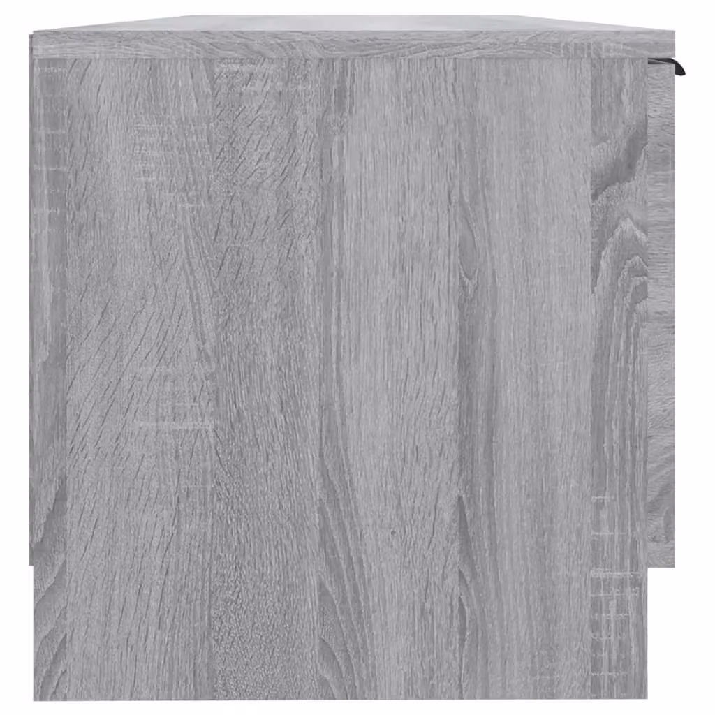 Berkfield Home Modern Grey Sonoma TV Cabinet in Engineered Wood W: 102 cm, D: 35 cm, H: 36.5 cm – 3