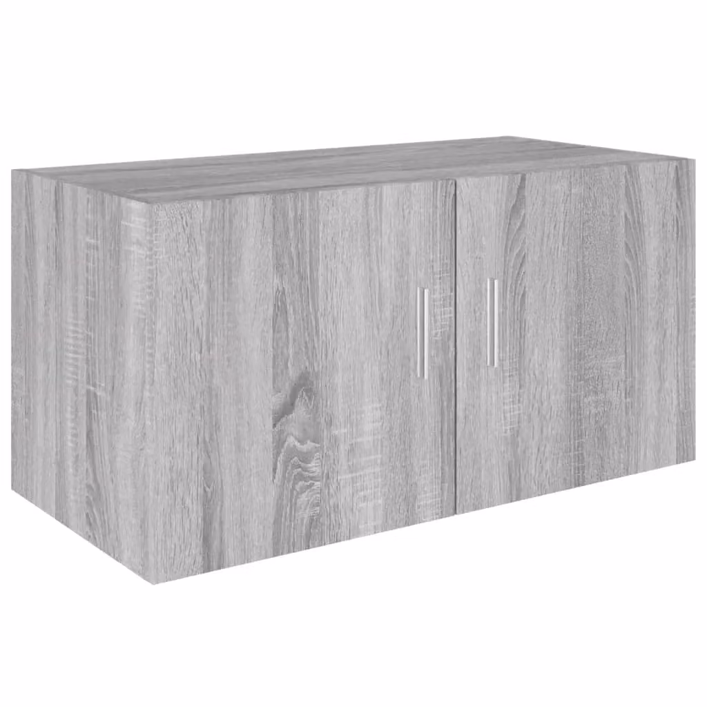 Berkfield Home Wall Mounted Cabinet in Grey Sonoma, W/D/H: 80 x 39 x 40 cm – 2