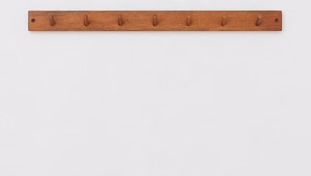 Omni Home Brown Wooden Scandi Wall Hooks