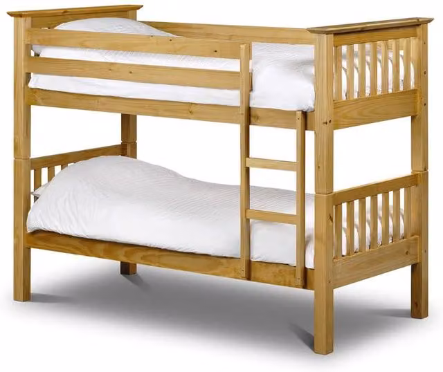 Cheshire Juniper Bunk Pine Single Bed in Brown, W/D/H: 90 x 200 cm – 1