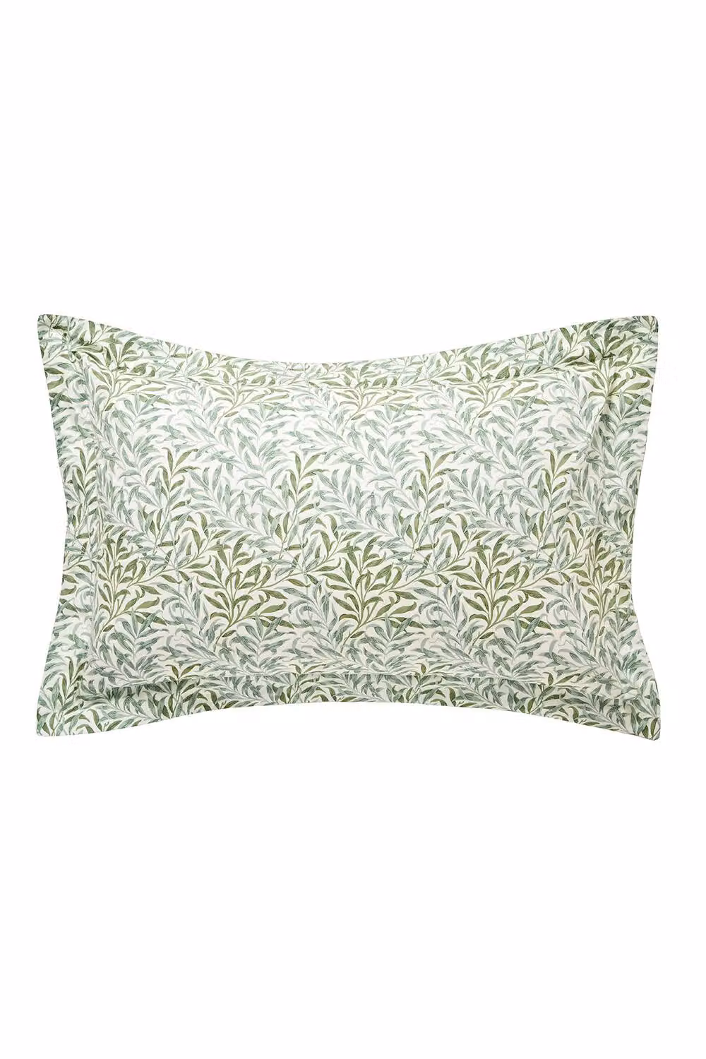 Morris & Co Willow Bough Sage Cotton Percale Duvet Cover and Pillowcase Set in Green, W: 90 cm, H: 200 cm – 2