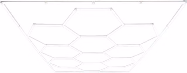 Monstershop Hexagon LED Lighting, 10 Pack, White