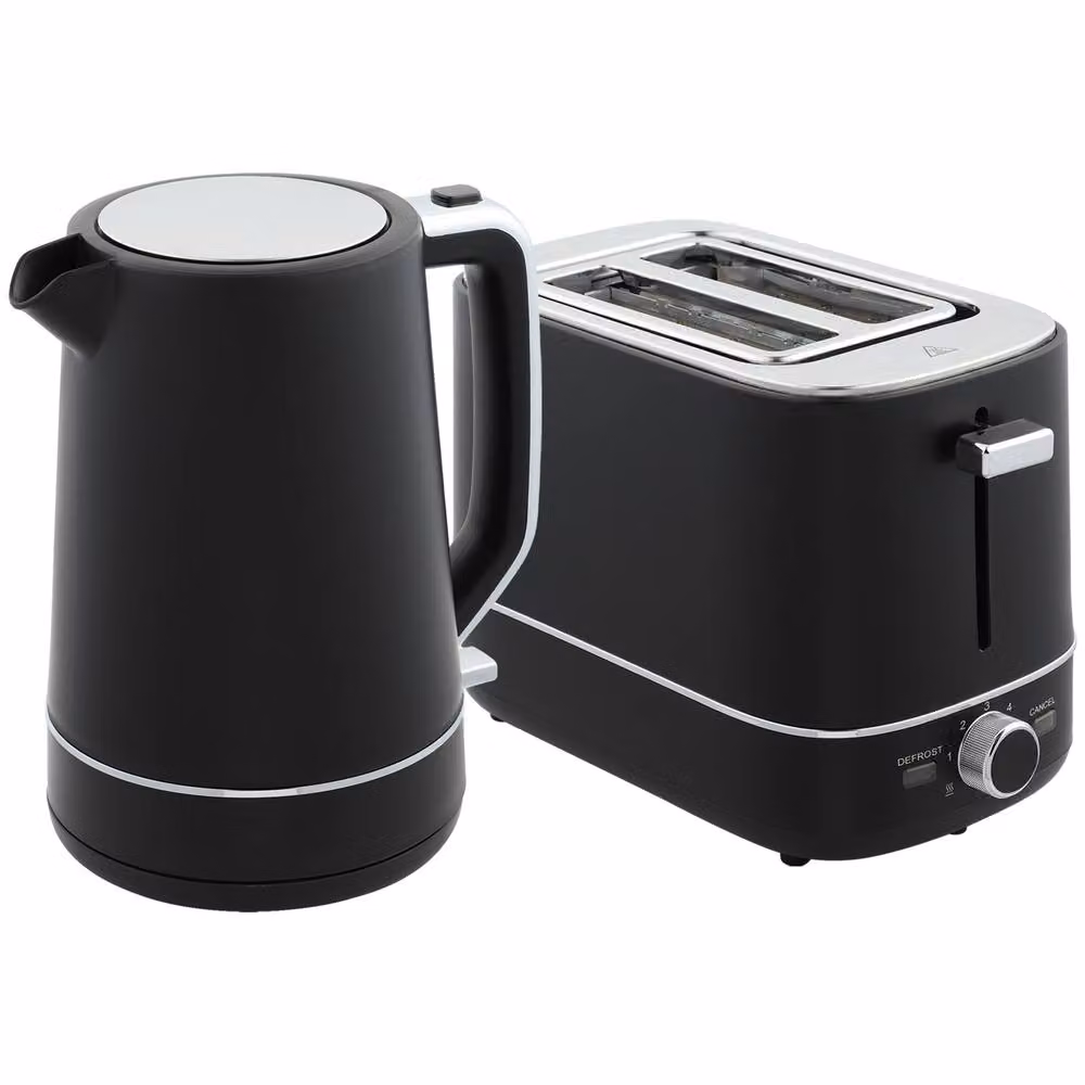 STILVORA Kettle and 2 Slice Toaster Set in Black – 4