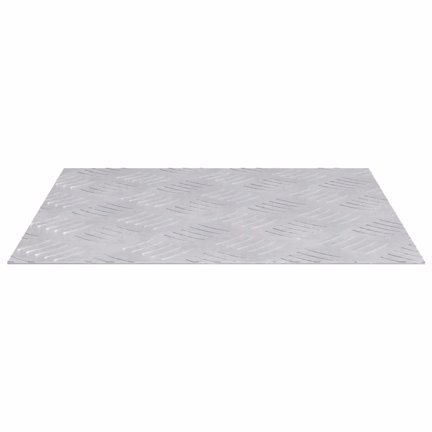 Berkfield Home Silver Aluminium Anti-Slip Checker Plate Sheets, 2 Pack, W/D: 40 x 40 cm – 2