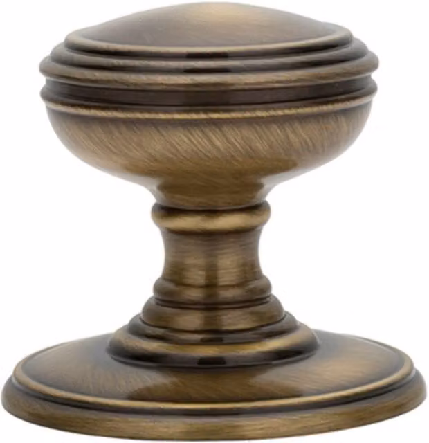 Loops Pair of Textured Mortice Door Knobs in Florentine Bronze, 70mm Diameter