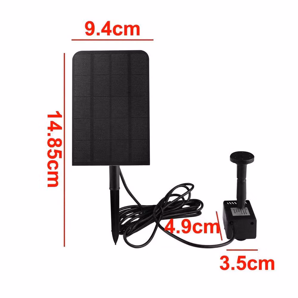 NESTLUNE 2.5W 200L/H Water Pump for Garden Pools, Ponds, Fish Aquariums and Fountains, Black, W/D/H: 100 x 15 x 15 cm – 4