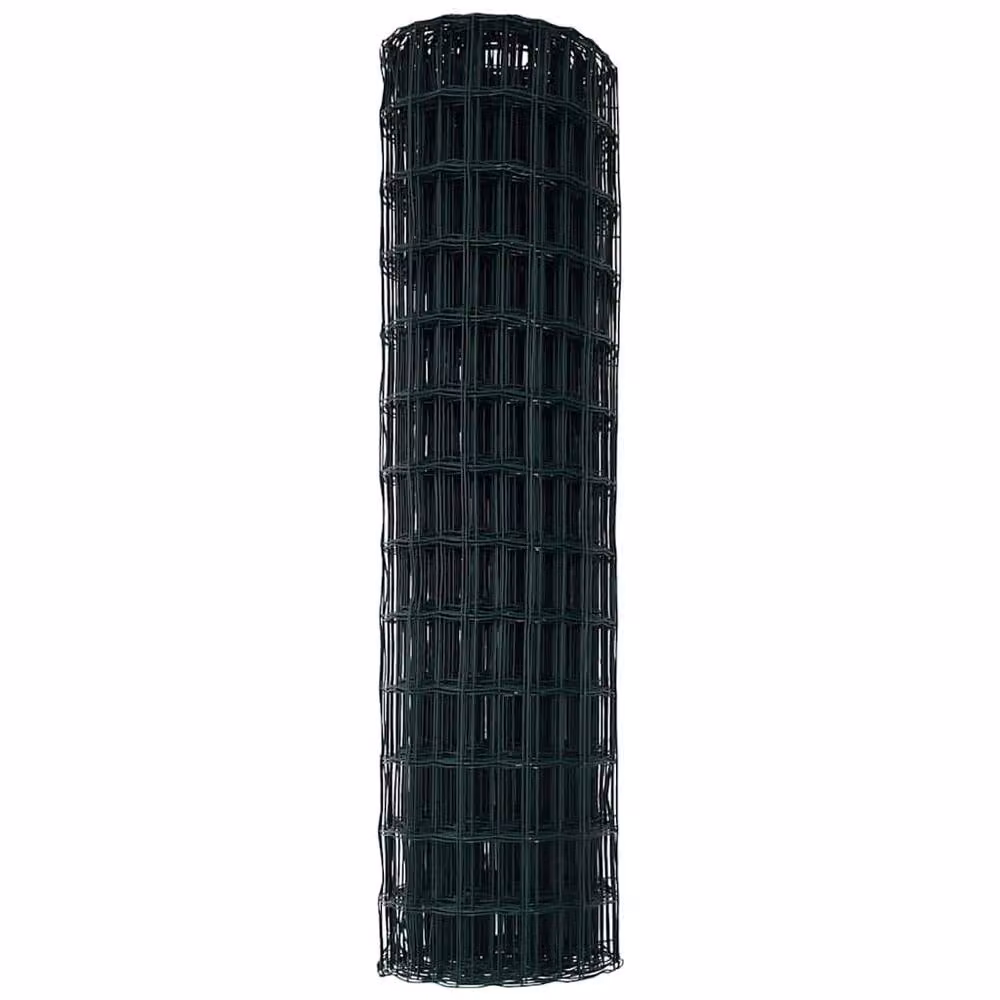 Berkfield Home Euro Fence Green PVC-Coated Steel Fencing, H: 140 cm x W: 10 m – 4