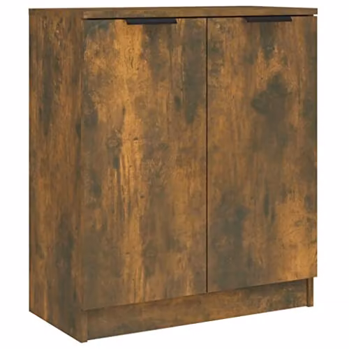 vidaXL Modern Smoked Oak Sideboard in Brown, W/D/H: 60 x 30 x 70 cm – 1