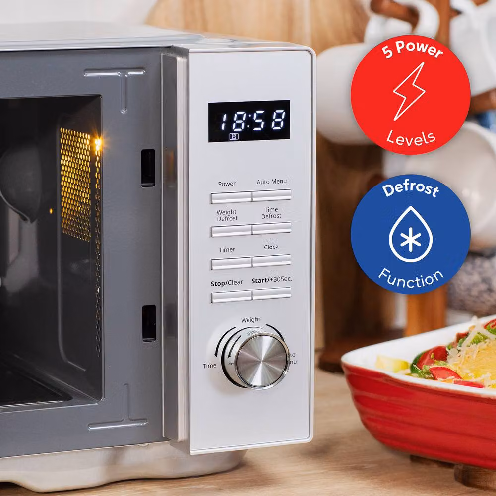 Russell Hobbs RHFM2365 Silver 23L Flatbed Digital Solo Microwave – 5