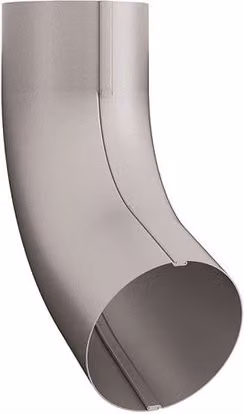 Lindab Steel Conical Downpipe Bend 70 - 87mm in Silver Metallic