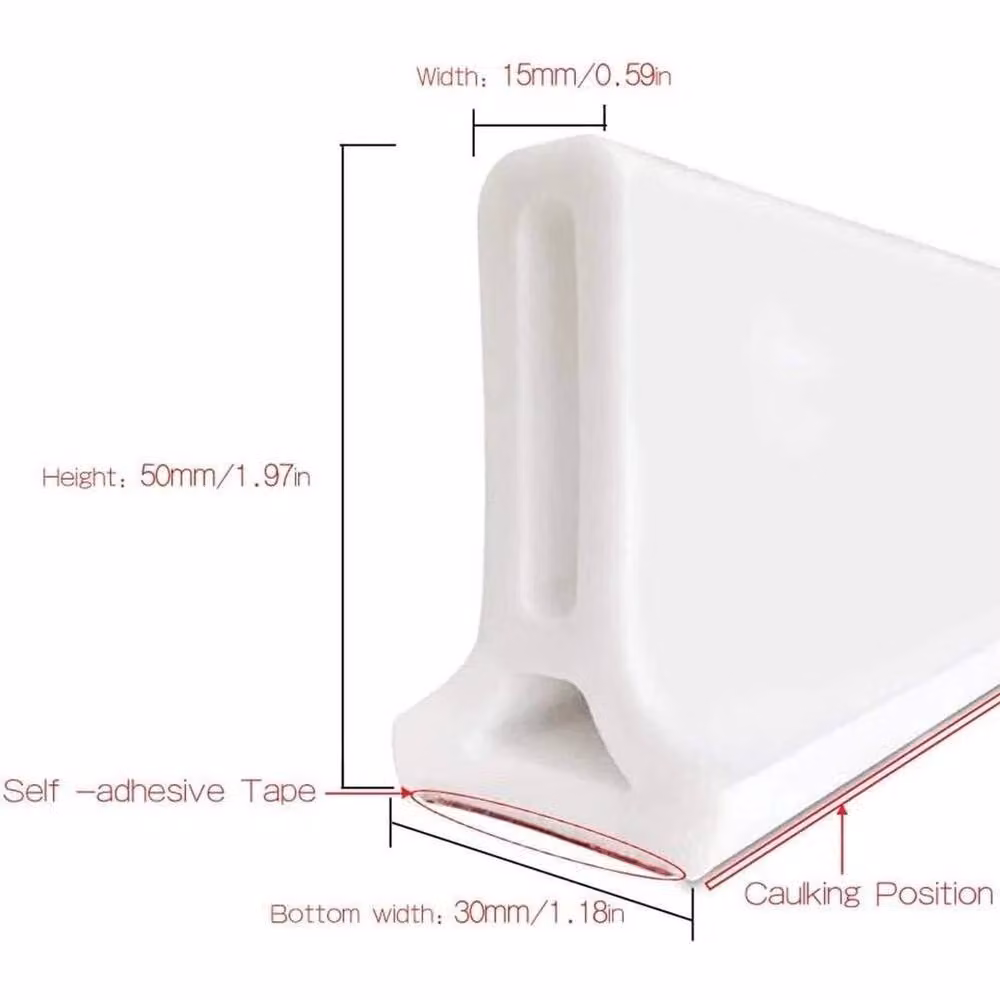 PAWNORA Bathroom Floor Sealing Strip, White – 3