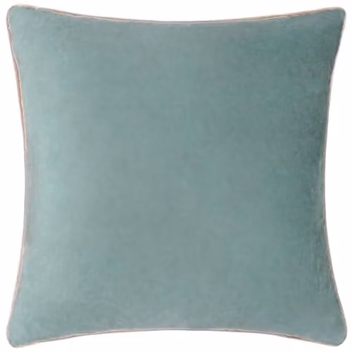 Furn Meridian Velvet Square Cushion in Beige, Pink or Blue, W/D/H: 45 x 45 x 45 cm