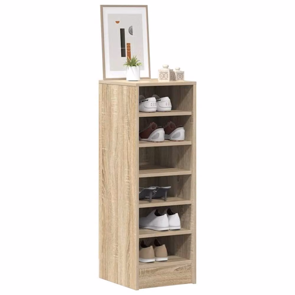 Berkfield Home Sonoma Oak Shoe Cabinet, Brown, W/D/H: 31.5 x 35 x 90 cm – 3