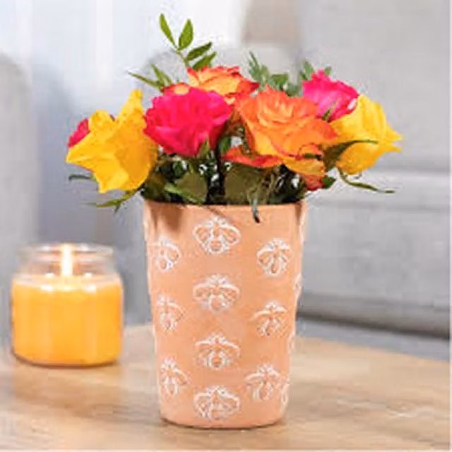 Gloriously Good Large Brown Terracotta Ceramic Bee Planter Pot