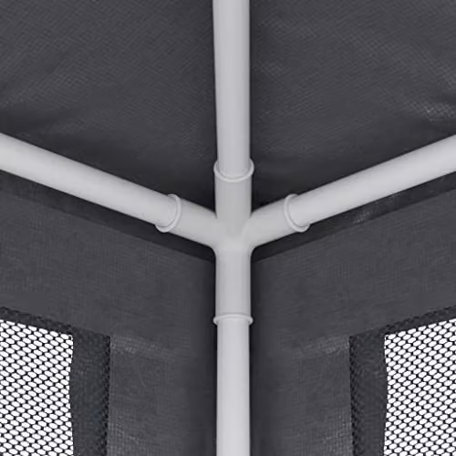 vidaXL Party Tent with 10 Mesh Sidewalls, Anthracite, W/D/H: 12 x 3 x 2.6 m – 3