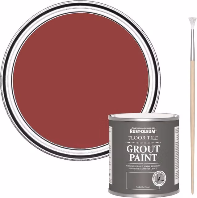 Rust-Oleum Floor Grout Paint in Red, 250 ml