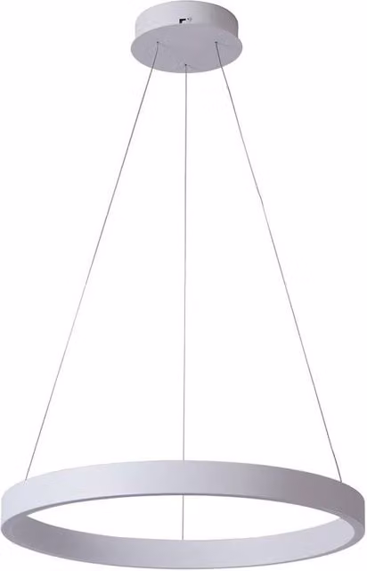 Netlighting Brasco I Dimmable LED Pendant Ceiling Light, White, 60 cm