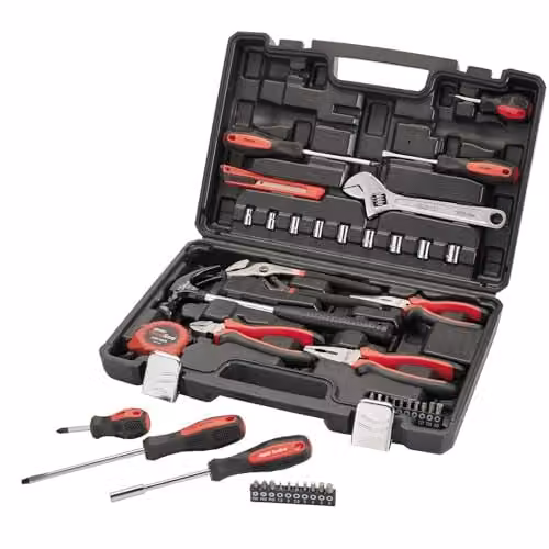 Draper 43 Piece Redline Tool Kit, Red and Black