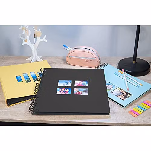 Exacompta Milano Spiral Photo Album, Black, 60 Pages, W: 22.5 cm, H: 32.5 cm – 3
