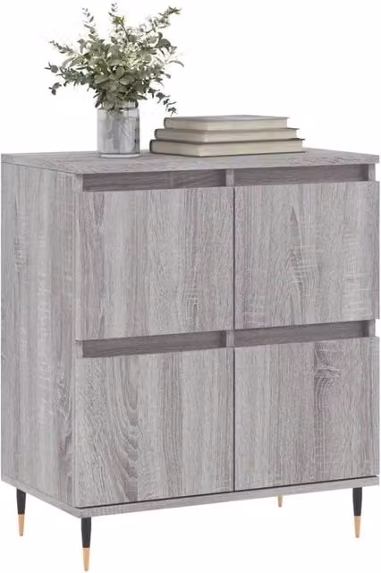 Berkfield Home Sonoma Grey Sideboard in Engineered Wood, W/D/H: 60 x 35 x 70 cm
