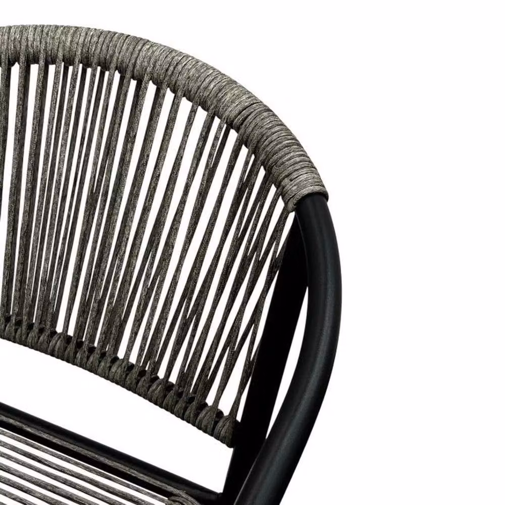 Kelvenix Modern Grey Plastic Garden Patio Single Chair – 3
