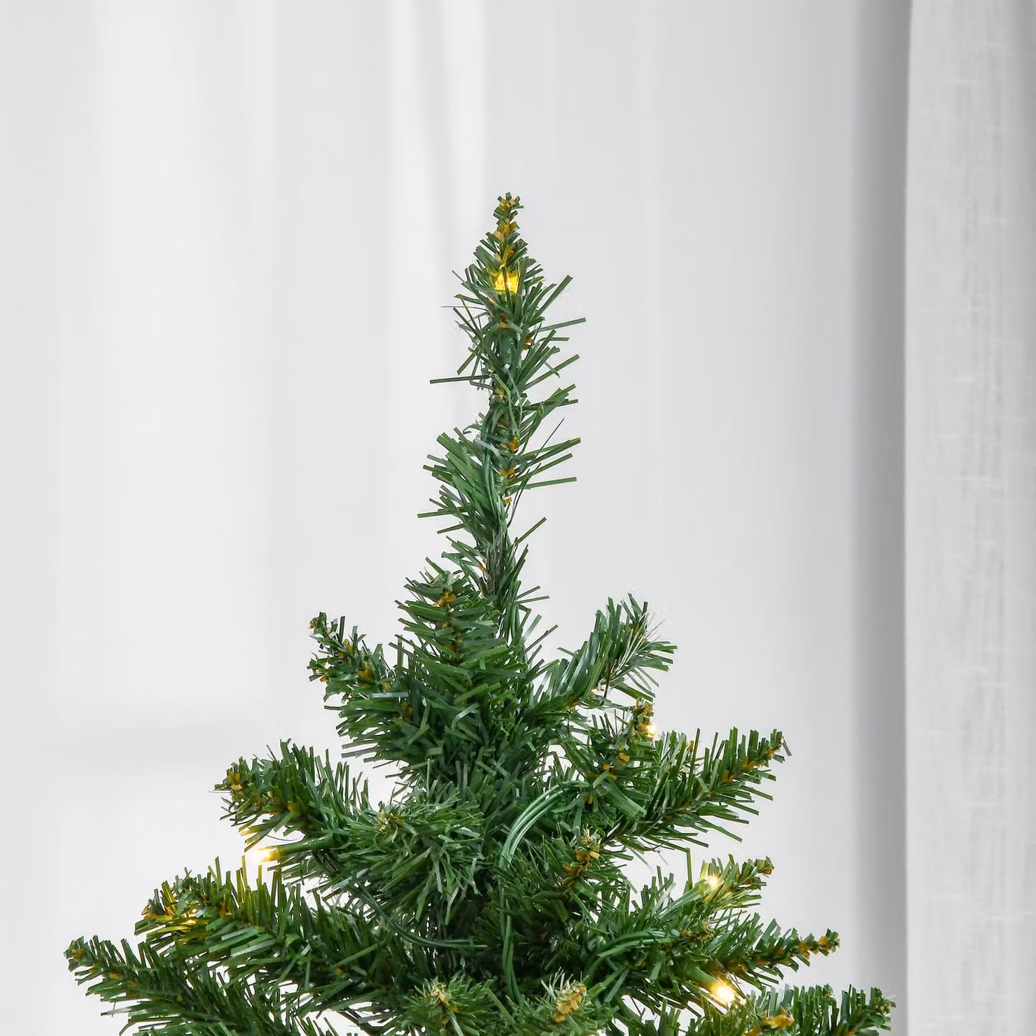HOMCOM 6ft Artificial Christmas Tree with Warm White LED Lights, Green – 5