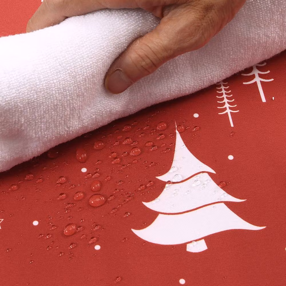 London Boutique Red Christmas Tablecloth, Waterproof and Washable Rectangular Table Cover, W: 137.16 cm, D: 274.32 cm – 4