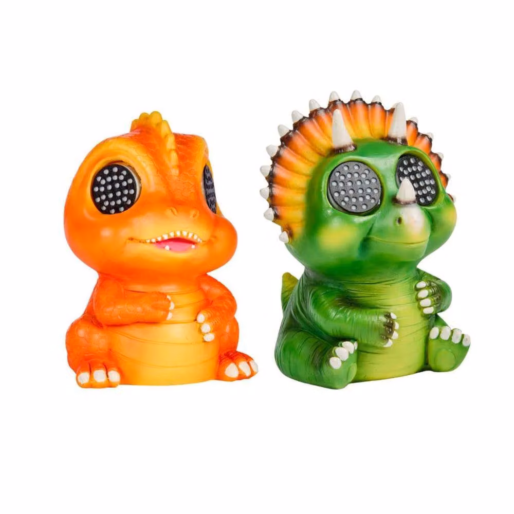 Marco Paul 2pc Multicolour Solar LED Dinosaur Garden Ornaments, Height: 15 cm – 2