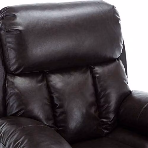 More4Homes Chester Dual Motor Electric Riser Recliner Armchair in Brown Bonded Leather with Massage and Heat Functions – 6