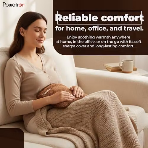 Marco Paul Rechargeable Electric Hot Water Bottle in Brown – 8