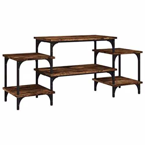 vidaXL TV Cabinet in Smoked Oak Brown, W/D/H: 117 x 35 x 52 cm – 1
