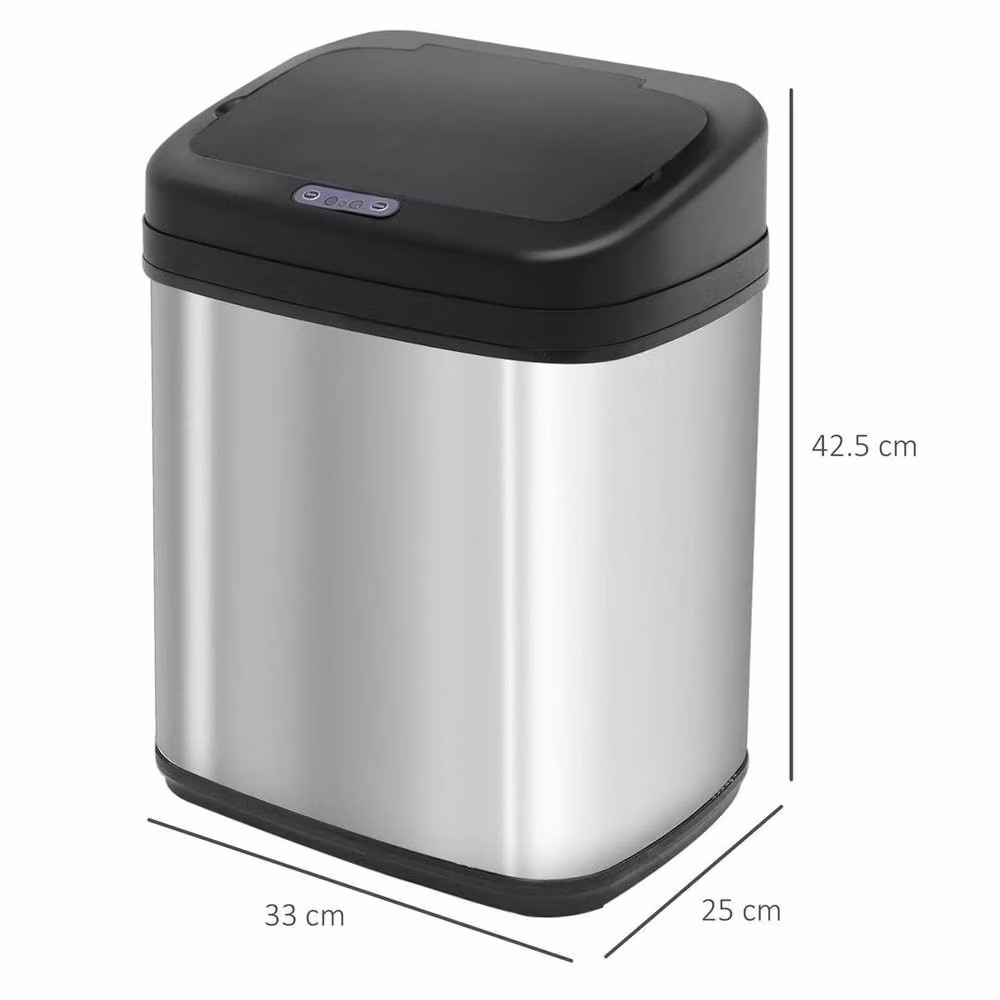 Kelvenix Stainless Steel Automatic Sensor Dustbin, 20L, Silver – 2