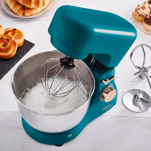 Cooks Professional Stand Mixer 1000W with 8 Speeds, Pulse Function and 4.5L Stainless Steel Mixing Bowl in Petrol – 3