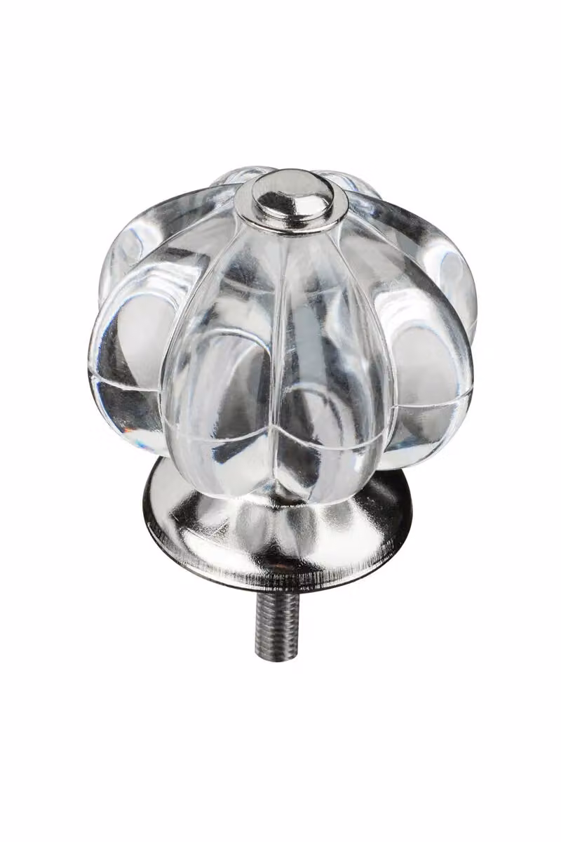 Orsina Set of 4 Victorian Style Clear Polished Acrylic Drawer Knobs – 3