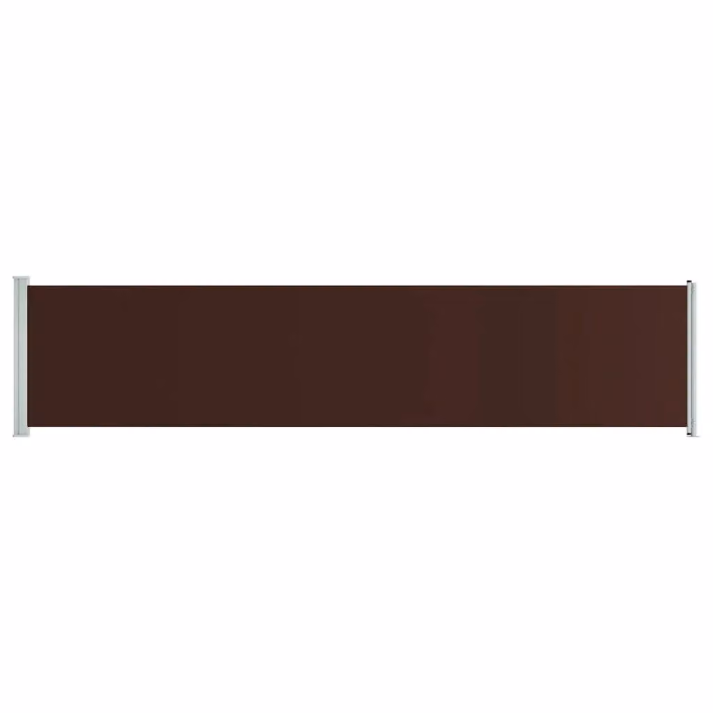 Berkfield Home Patio Retractable Side Awning in Brown, W/H: 600 x 140 cm – 2