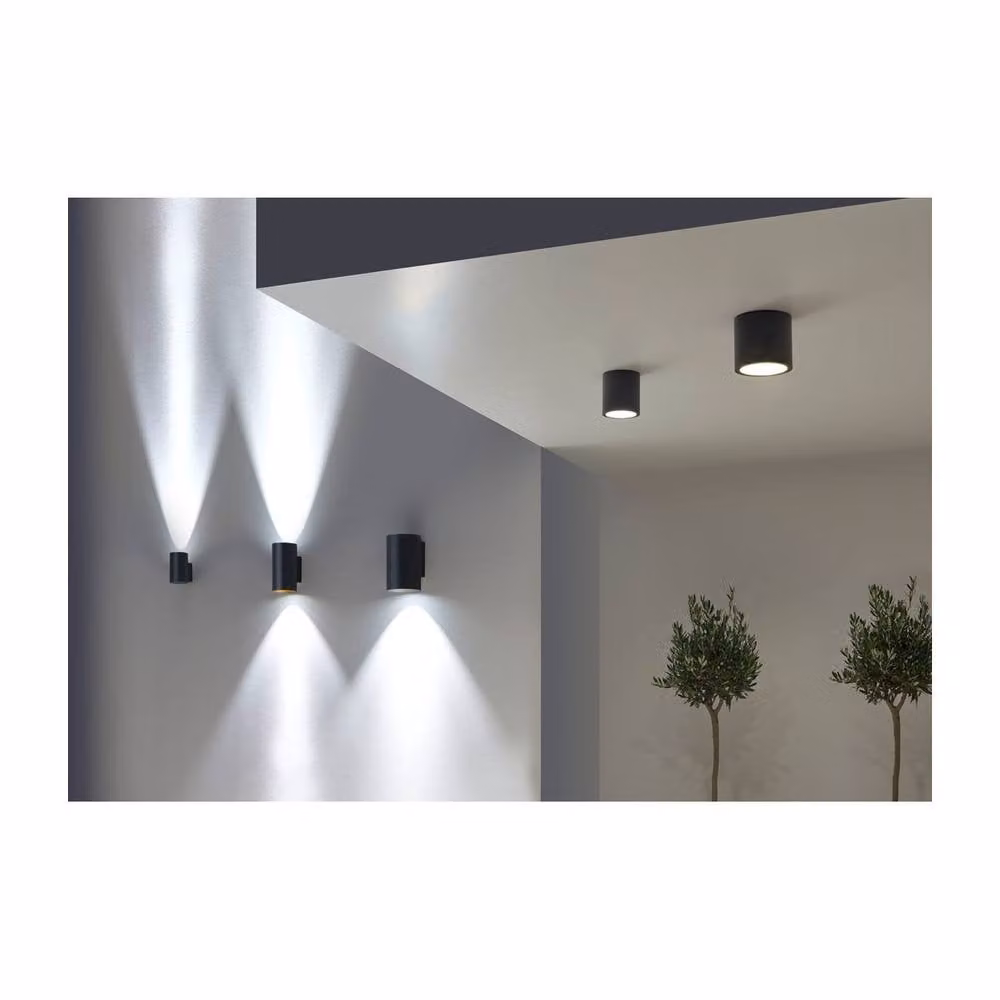 Netlighting Cosmos Grey LED Outdoor Up Down Wall Lamp, 36W, 3000K, IP66, 14cm – 2
