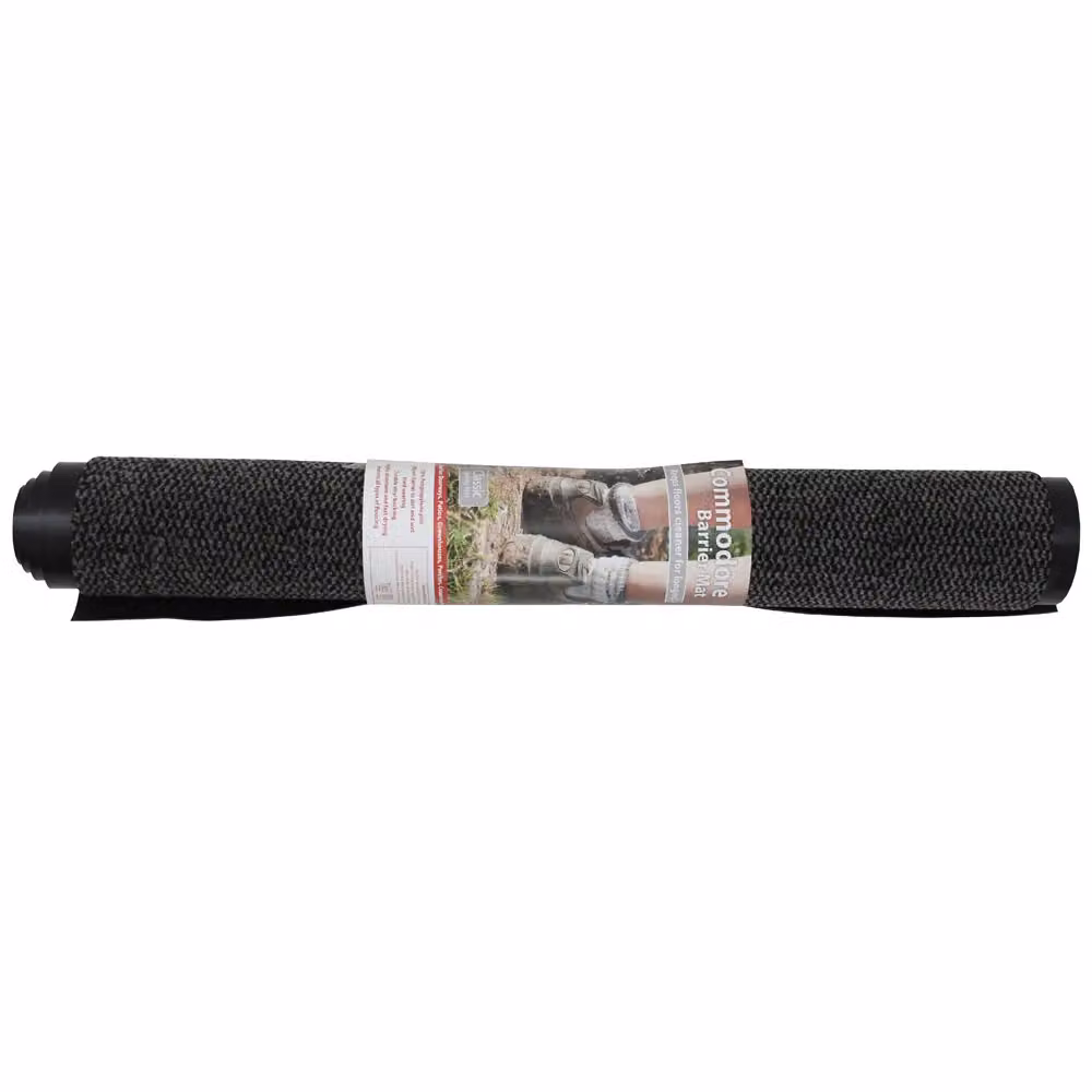 JVL Heavy Duty Dirt Repellent Barrier Door Mat, Grey and Black, W: 60 cm, L: 150 cm – 3