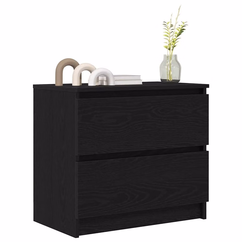 Berkfield Home Modern Black Matt TV Cabinet W/D/H: 60 x 35 x 54 cm – 3