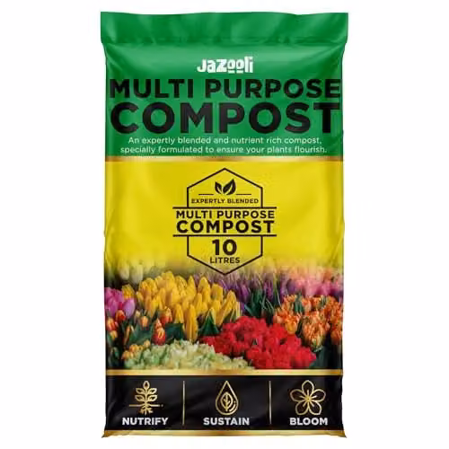 Jazooli 10L Multipurpose Nutrient Rich Potting Soil for Indoor and Outdoor Plants – 1
