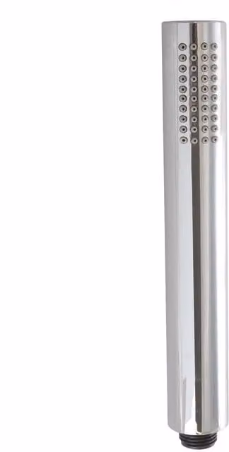 Nes Home Round Pencil Single Mode Handheld Shower Handset in Chrome Silver with Anti-Limescale Feature