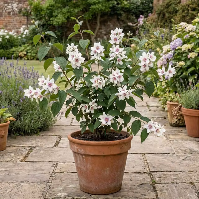 Plants by Post Philadelphus Belle Etoile Mock Orange Fragrant White Ornamental Shrub