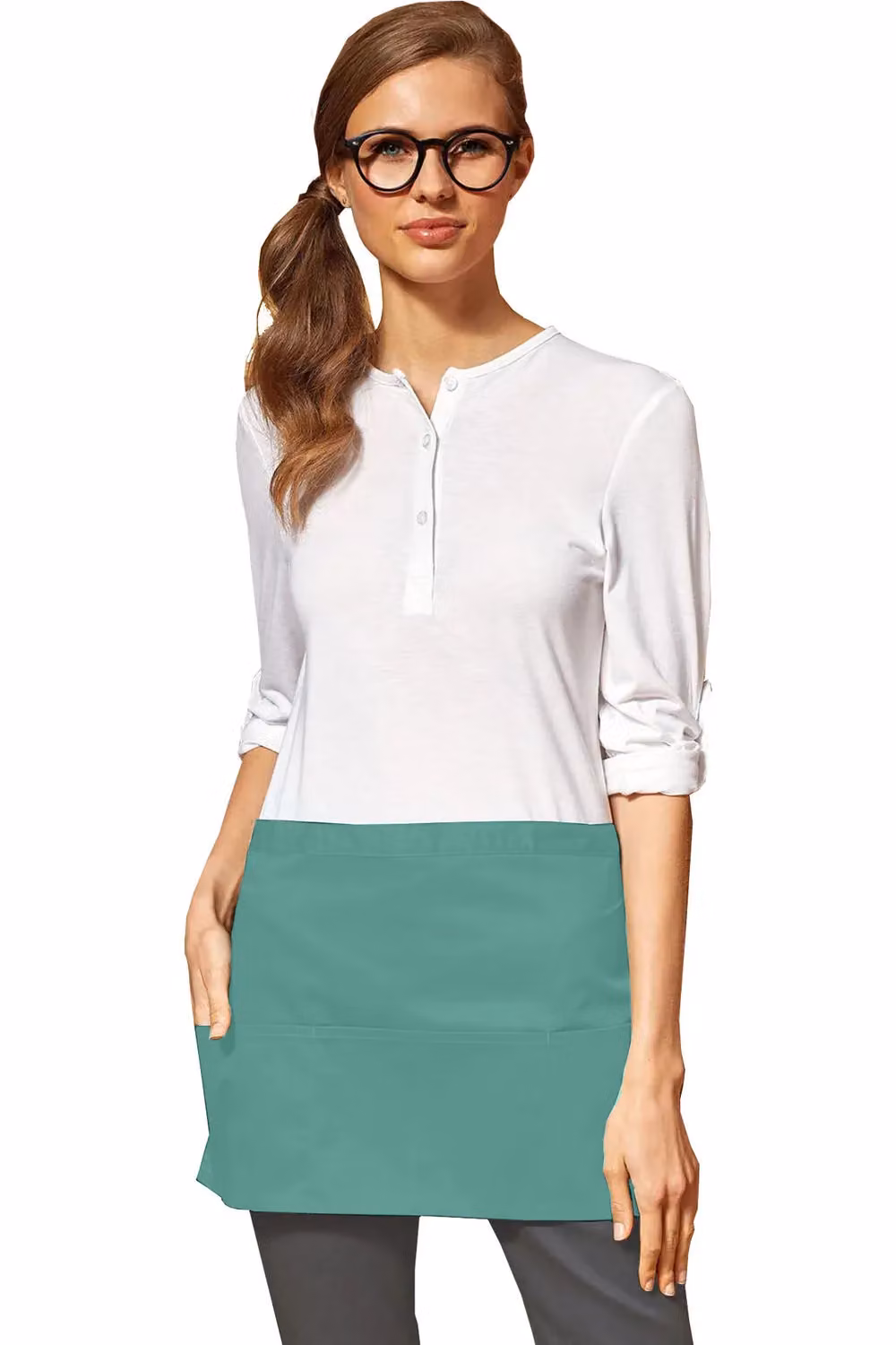 Premier Women's 3 Pocket Workwear Apron in Green – 2