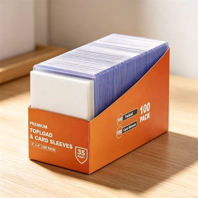 EONLION Orange Plastic Storage Box for 1200 35PT Pokémon Graded Trading Cards – 1