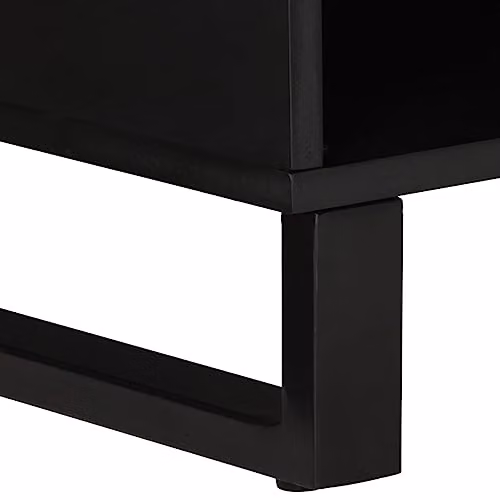 vidaXL Rustic Brown TV Cabinet made from Mango and Engineered Wood, W: 80 cm, D: 33 cm, H: 46 cm – 4